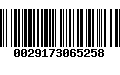 Código de Barras 0029173065258