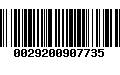 Código de Barras 0029200907735