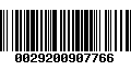 Código de Barras 0029200907766