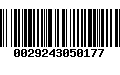 Código de Barras 0029243050177