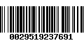 Código de Barras 0029519237691