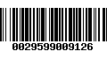 Código de Barras 0029599009126