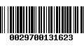 Código de Barras 0029700131623