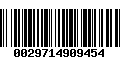 Código de Barras 0029714909454