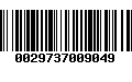 Código de Barras 0029737009049