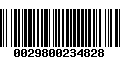 Código de Barras 0029800234828