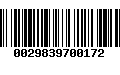 Código de Barras 0029839700172