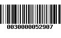 Código de Barras 0030000052907