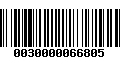 Código de Barras 0030000066805