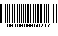 Código de Barras 0030000068717