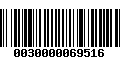 Código de Barras 0030000069516