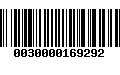 Código de Barras 0030000169292