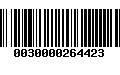 Código de Barras 0030000264423