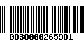 Código de Barras 0030000265901