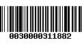 Código de Barras 0030000311882