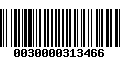 Código de Barras 0030000313466