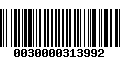 Código de Barras 0030000313992