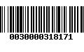 Código de Barras 0030000318171