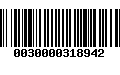 Código de Barras 0030000318942