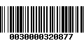 Código de Barras 0030000320877