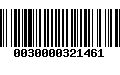 Código de Barras 0030000321461