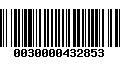 Código de Barras 0030000432853