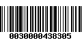 Código de Barras 0030000438305