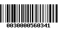 Código de Barras 0030000560341