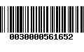 Código de Barras 0030000561652