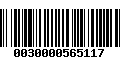 Código de Barras 0030000565117