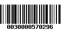 Código de Barras 0030000570296