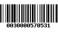 Código de Barras 0030000570531