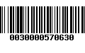 Código de Barras 0030000570630