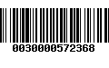 Código de Barras 0030000572368