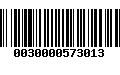 Código de Barras 0030000573013