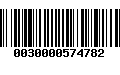 Código de Barras 0030000574782