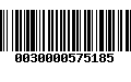 Código de Barras 0030000575185