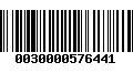 Código de Barras 0030000576441