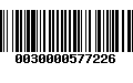 Código de Barras 0030000577226