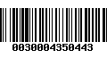 Código de Barras 0030004350443