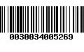 Código de Barras 0030034005269