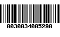 Código de Barras 0030034005290