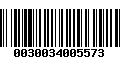 Código de Barras 0030034005573