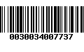 Código de Barras 0030034007737