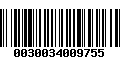 Código de Barras 0030034009755