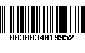 Código de Barras 0030034019952