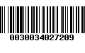 Código de Barras 0030034027209