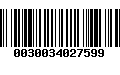 Código de Barras 0030034027599