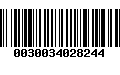 Código de Barras 0030034028244