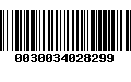 Código de Barras 0030034028299